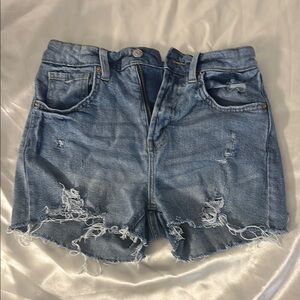 Wild Fable Light Blue Distressed Jean Shorts